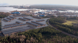 Planerad logistikmark vid Gävle hamn. Bild MSL