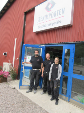 Jimmy, Ulf och Sofie hälsar välkommen till Stenimporten