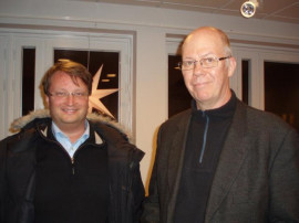 Lars Beckman, Svenskt Näringsliv, och Lars-Torsten Eriksson, HiG - båda ledmöter i UF Gävelborg