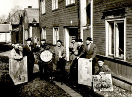 1959, var det ”Söderbröderna” en konstnärsgrupp med bl a Johnny Mattsson och Juho Suni,