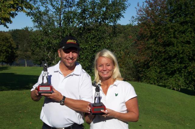 Vinnare av GIF-golfen 2009: Ola Carlros (Metso) & Ulrika Mårtén (Sogeti)