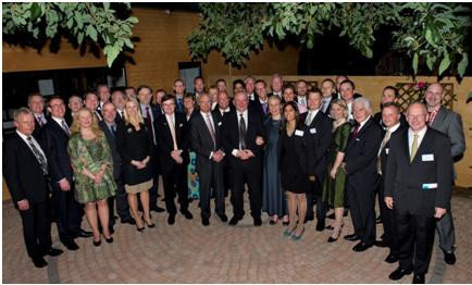 Hela Svenska delegationen samlad inklusive H.M. Kung Carl XVI Gustaf. Foto: Exportrådet