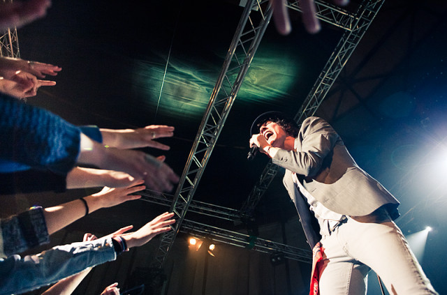 Håkan Hellström vid konserten på Gasklockorna i våras. Foto: Gabriel Liljevall