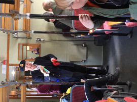Trollkarl ombord på Påsktåget. Foto Järnvägsmuseet
