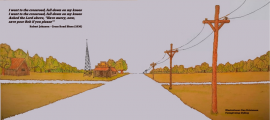Illustration booklet "Crossroads" av Dan Kristensen.