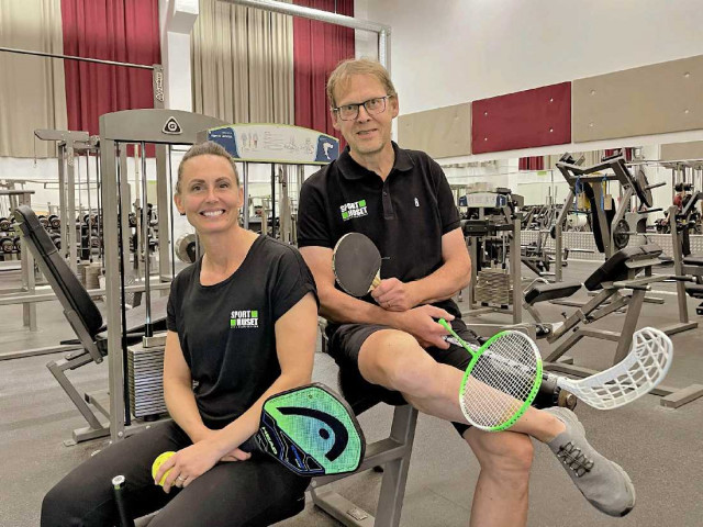 Erika Granqvist och Kenth Sennevall på Sporthuset laddar för JOGGING 2023.