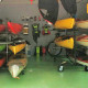 Utförsäljning av kajaker och kanoter i Axmar bruk